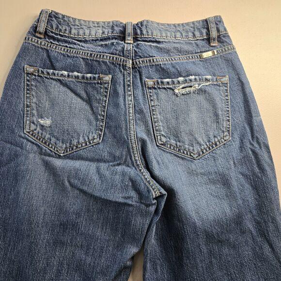 KanCan Jeans Women's 5 / 26 Blue Medium Wash HIgh Rise Ankle Distressed - Picture 13 of 16